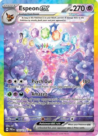 Espeon ex 155/131 - Holofoil Prismatic Evolutions