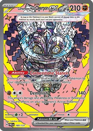 Cornerstone Mask Ogerpon ex 160/131 - Holofoil Prismatic Evolutions