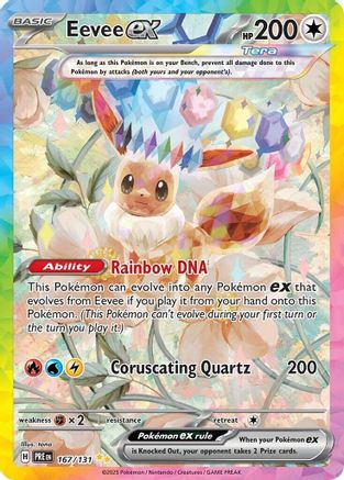 Eevee ex 167/131 - Holofoil Prismatic Evolutions