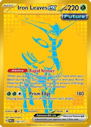 Iron Leaves ex 176/131 - Holofoil Prismatic Evolutions