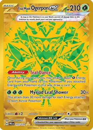 Teal Mask Ogerpon ex 177/131 - Holofoil Prismatic Evolutions