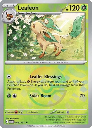 Leafeon (Poke Ball Pattern) 005/131 - Holofoil Prismatic Evolutions