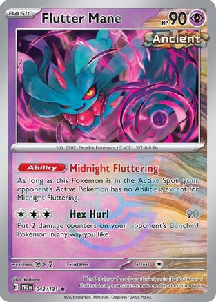 Flutter Mane (Poke Ball Pattern) 043/131 - Holofoil Prismatic Evolutions