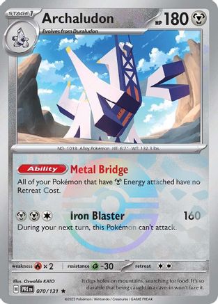 Archaludon (Poke Ball Pattern) 070/131 - Holofoil Prismatic Evolutions