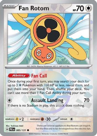 Fan Rotom (Poke Ball Pattern) 085/131 - Holofoil Prismatic Evolutions