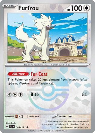 Furfrou (Poke Ball Pattern) 088/131 - Holofoil Prismatic Evolutions