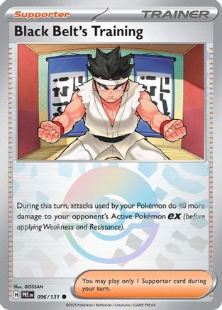 Black Belt's Training (Poke Ball Pattern) 096/131 - Holofoil Prismatic Evolutions