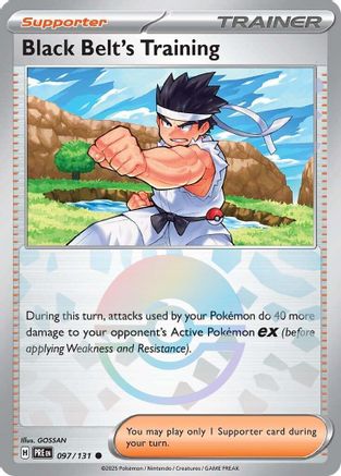 Black Belt's Training (Poke Ball Pattern) 097/131 - Holofoil Prismatic Evolutions