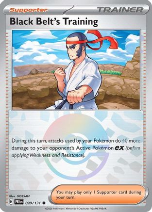 Black Belt's Training (Poke Ball Pattern) 099/131 - Holofoil Prismatic Evolutions