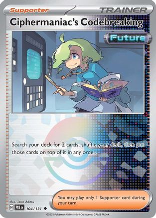 Ciphermaniac's Codebreaking (Poke Ball Pattern) 104/131 - Holofoil Prismatic Evolutions