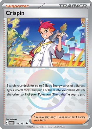 Crispin (Poke Ball Pattern) 105/131 - Holofoil Prismatic Evolutions
