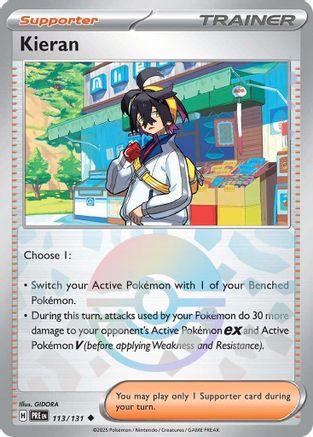 Kieran (Poke Ball Pattern) 113/131 - Holofoil Prismatic Evolutions