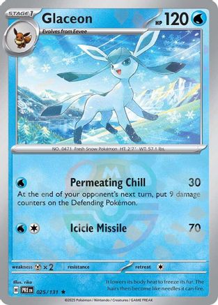 Glaceon (Master Ball Pattern) 025/131 - Holofoil Prismatic Evolutions