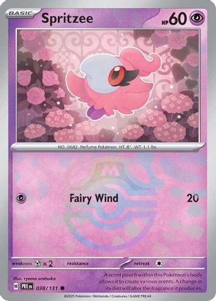 Spritzee (Master Ball Pattern) 038/131 - Holofoil Prismatic Evolutions