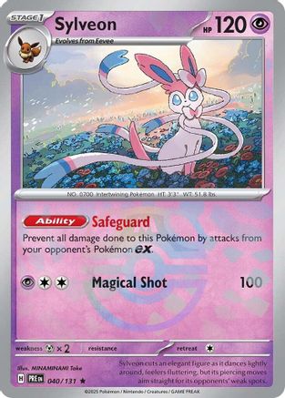 Sylveon (Master Ball Pattern) 040/131 - Holofoil Prismatic Evolutions
