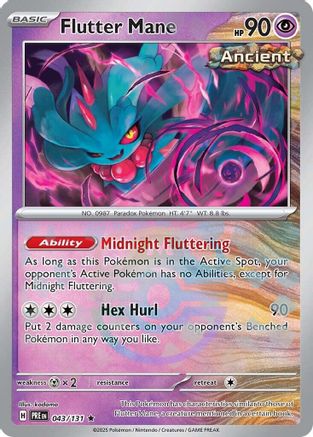 Flutter Mane (Master Ball Pattern) 043/131 - Holofoil Prismatic Evolutions