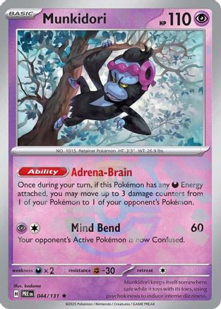 Munkidori (Master Ball Pattern) 044/131 - Holofoil Prismatic Evolutions