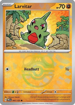 Larvitar (Master Ball Pattern) 047/131 - Holofoil Prismatic Evolutions