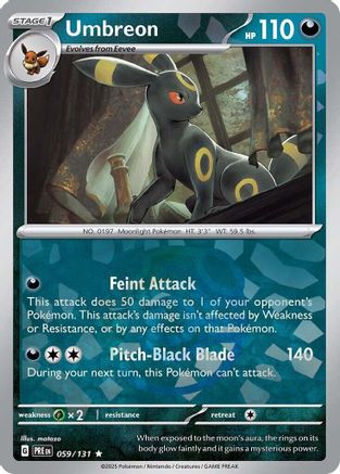 Umbreon (Master Ball Pattern) 059/131 - Holofoil Prismatic Evolutions