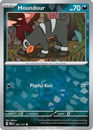Houndour (Master Ball Pattern) 062/131 - Holofoil Prismatic Evolutions