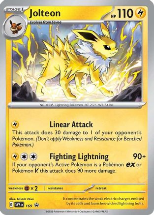 Jolteon 169  - Holofoil SV Scarlet & Violet Promo Cards