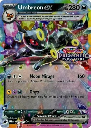 Umbreon ex (Prismatic Evolutions Stamp) 060/131  - Holofoil Miscellaneous Cards & Products