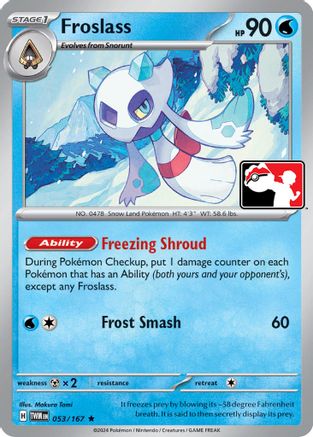 Froslass 053/167  Prize Pack Series Cards