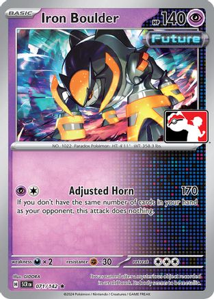 Iron Boulder 071/142  - Holofoil Prize Pack Series Cards