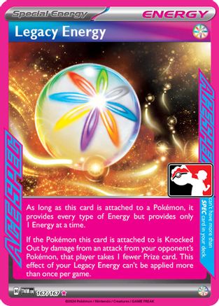Legacy Energy 167  - Holofoil Prize Pack Series Cards