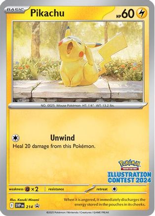 Pikachu (Illustration Contest 2024) 214  SV Scarlet & Violet Promo Cards