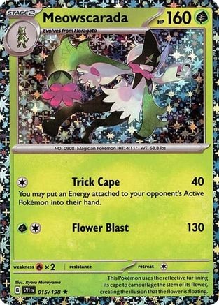 Meowscarada (Sparkle Holo) 015/198  - Holofoil Miscellaneous Cards & Products