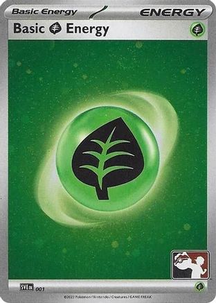 Basic Grass Energy (Cosmos Holo) 001  - Holofoil Prize Pack Series Cards