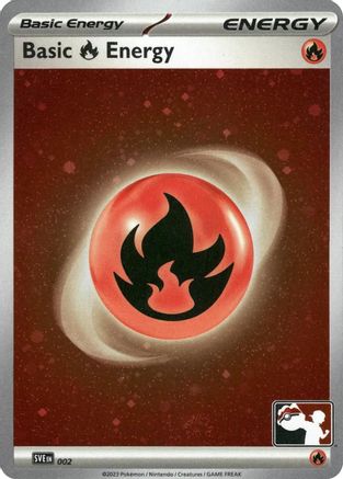 Basic Fire Energy (Cosmos Holo) 002  - Holofoil Prize Pack Series Cards