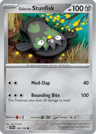 Galarian Stunfisk 106/159 Journey Together - Common