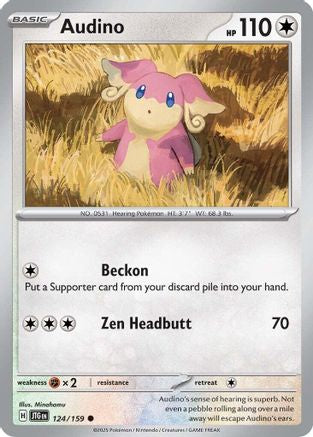Audino 124/159 - Reverse Holofoil Journey Together - Common