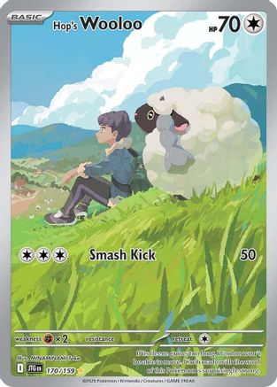 Hop's Wooloo 170/159 - Holofoil Journey Together - Illustration Rare
