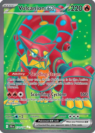 Volcanion ex 171/159 - Holofoil Journey Together - Ultra Rare