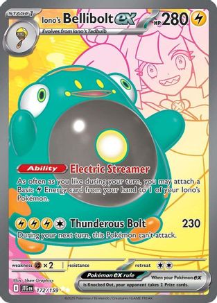 Iono's Bellibolt ex 172/159 - Holofoil Journey Together - Ultra Rare
