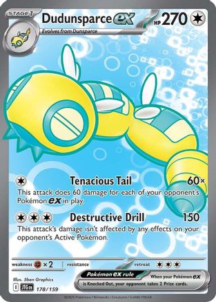 Dudunsparce ex 178/159 - Holofoil Journey Together - Ultra Rare