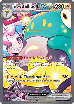 Iono's Bellibolt ex 183/159 - Holofoil Journey Together - Special Illustration Rare