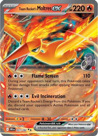 Team Rocket's Moltres ex 031/182 - Holofoil Destined Rivals