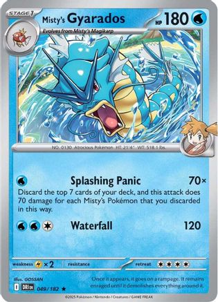 Misty's Gyarados 049/182 - Holofoil Destined Rivals - Rare