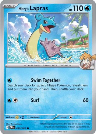 Misty's Lapras 050/182 Destined Rivals - Common