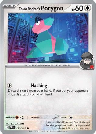 Team Rocket's Porygon 153/182 Destined Rivals - Common