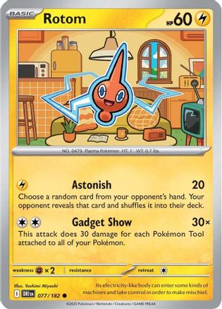 Rotom 077/182 - Reverse Holofoil Destined Rivals - Common