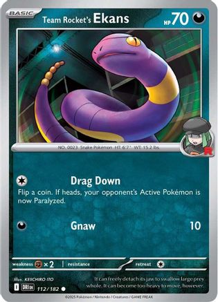 Team Rocket's Ekans 112/182 Destined Rivals - Common