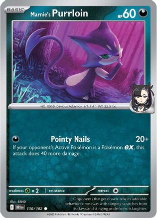 Marnie's Purrloin 130/182 Destined Rivals - Common