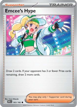 Emcee's Hype 163/182 - Reverse Holofoil Destined Rivals - Common