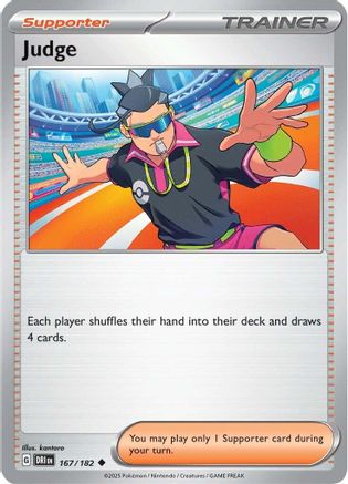 Judge 167/182 - Reverse Holofoil Destined Rivals - Uncommon
