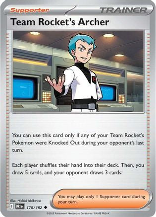 Team Rocket's Archer 170/182 Destined Rivals - Uncommon